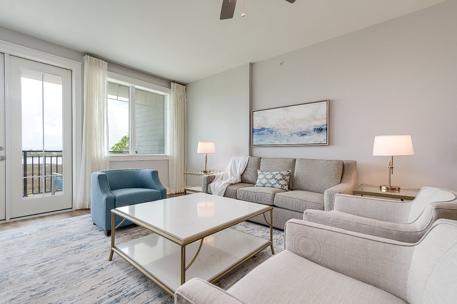 Light & Open Living Area!