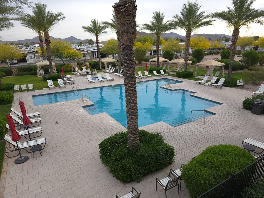 Three pools and a family pool on site.