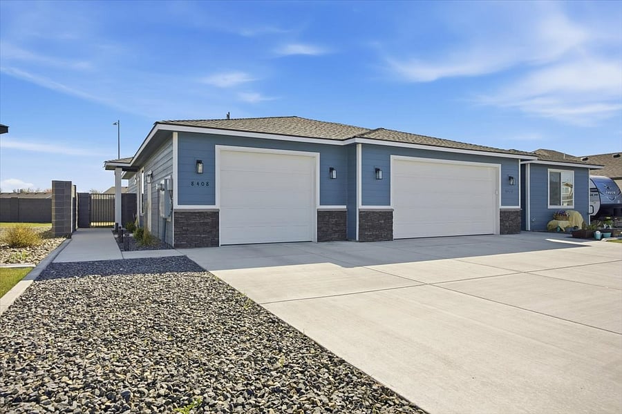 Access to one parking spot and single car garage.
