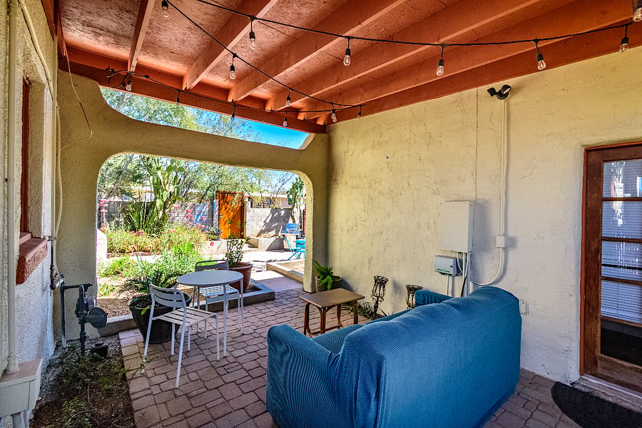 Courtyard in front of the studio