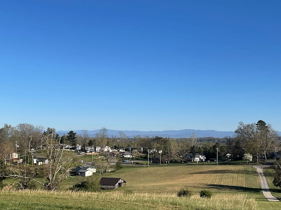 Front View of Great Smoky Mountains