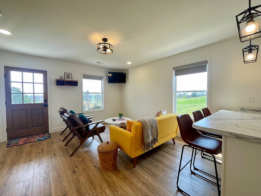 Living Room and Front Entrance