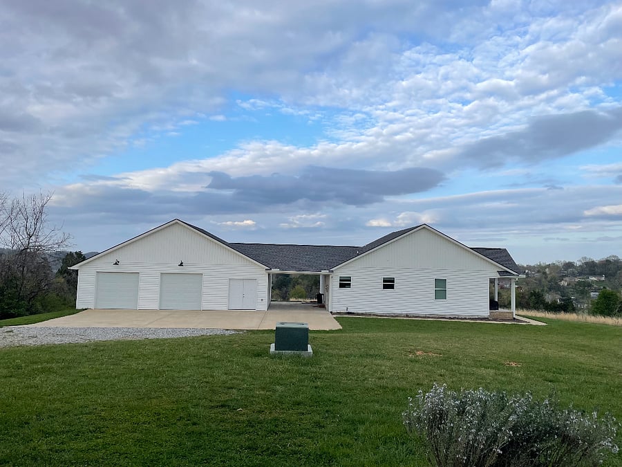 Side View of the Carport