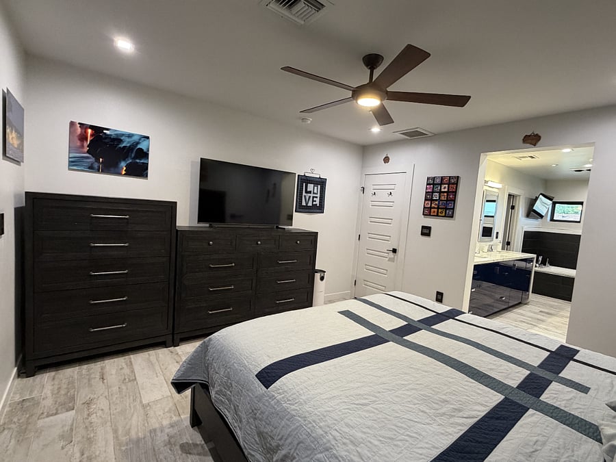 Master Bedroom TV and Dressers