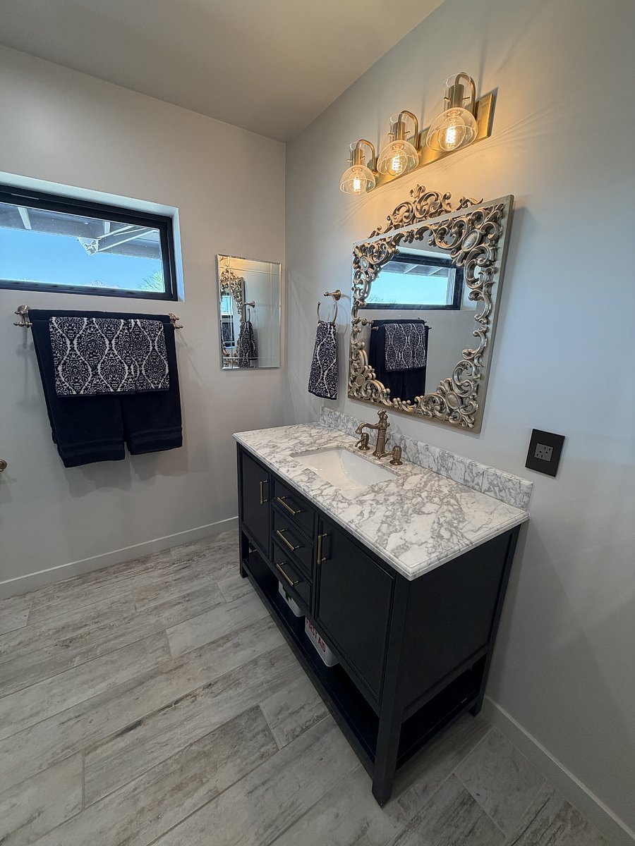 Guest bathroom vanity.