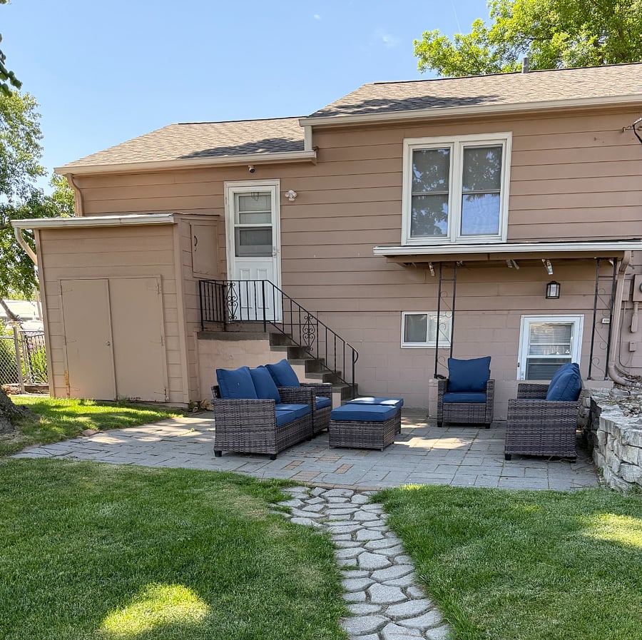 Shaded patio
