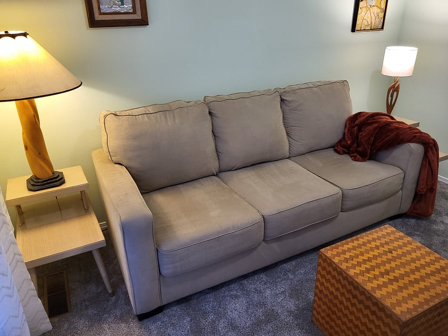Guest Room with Italian Post Modern Cube Table