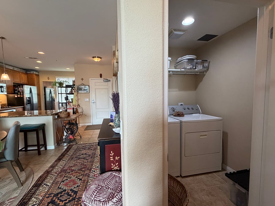 private laundry in condo.