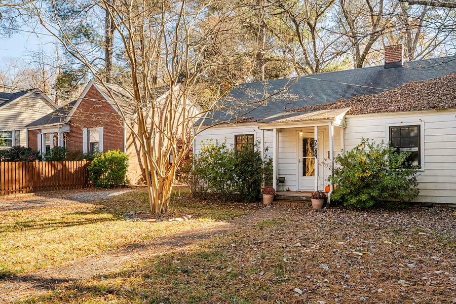 House includes driveway and plenty of street parking on a quiet, walkable street
