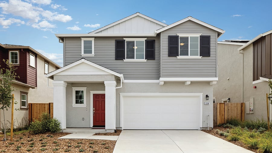 Front of home.  Park in the driveway.