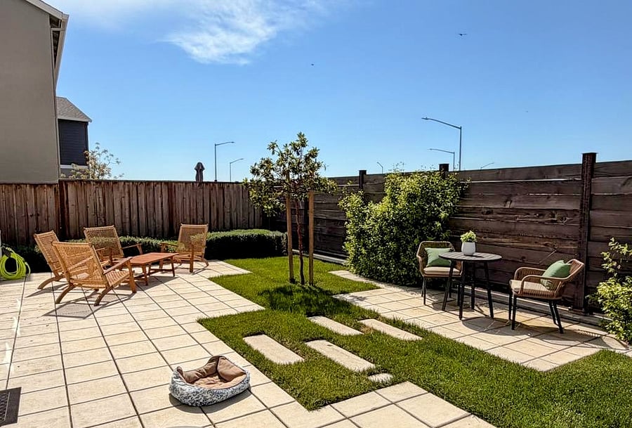private backyard