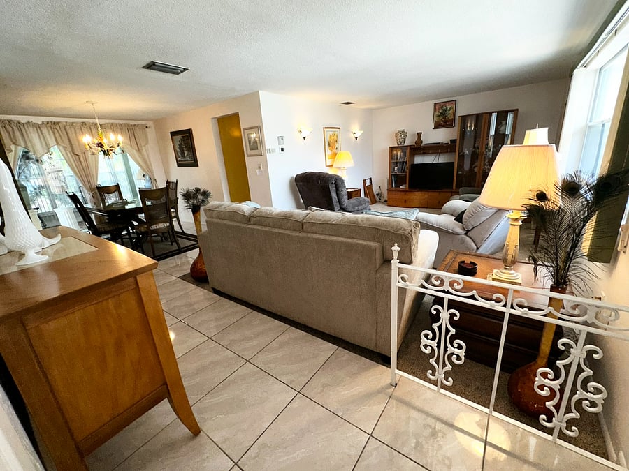 Living room and Dining roomKitchen