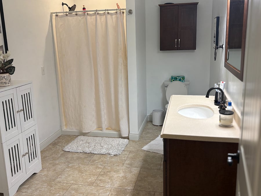 Basement bathroom