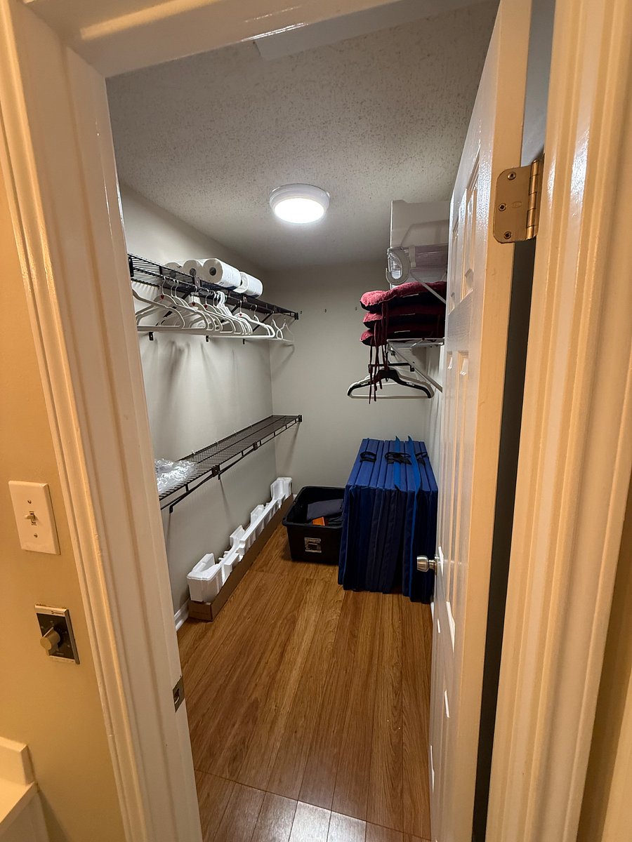 Big walk-in closet in main bedroom