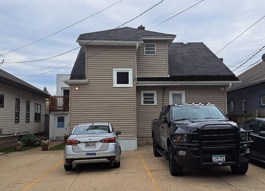 Two off street parking spaces included with the unit