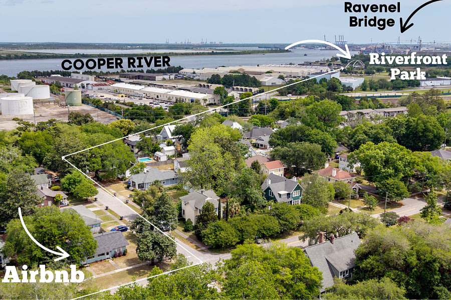 The home is less than 1 mile to Riverfront Park. Park at the base of the bridge with the arches and walk right in. The park has walking paths, art installations, a restaurant (MOMO) & much more! The arch bridge is a PRIME spot for sunrise/set.