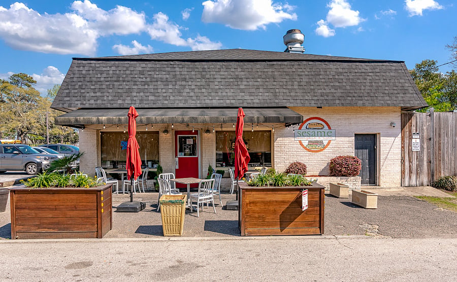 Sesame is the spot in Park Circle if you are looking for a burger. They have like a dozen burger options that they can also do as chicken sandwiches, etc. Burgers are their staple, but they have other food. Cute bar and great outdoor seating.