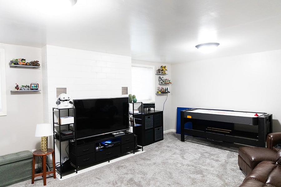 Large living room area you are welcome to use. Includes a 3 in 1 - pool table, air hockey table and ping pong table.