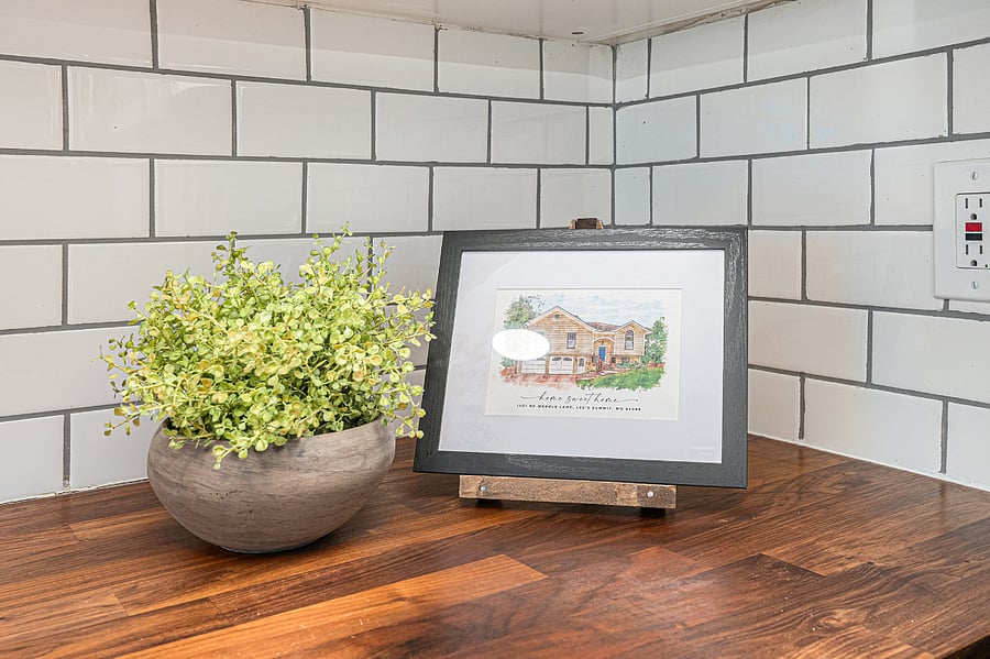 A beautiful coffee corner decor that's keeping the room inviting.