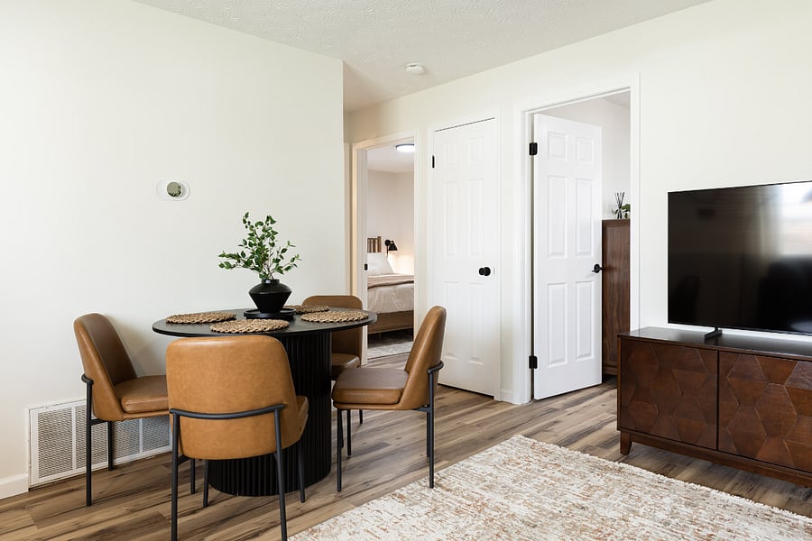 Dining area with seating for four