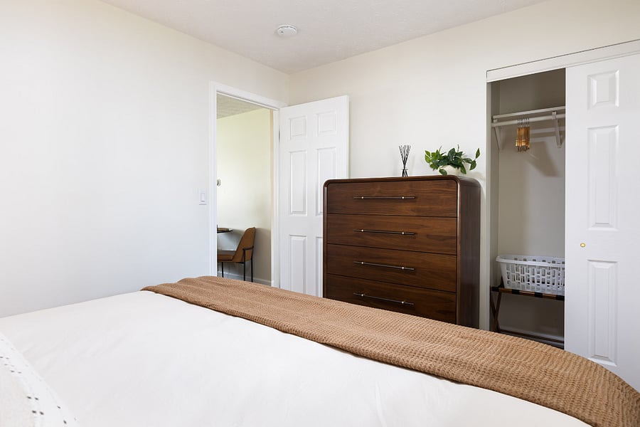 Second bedroom with closet space