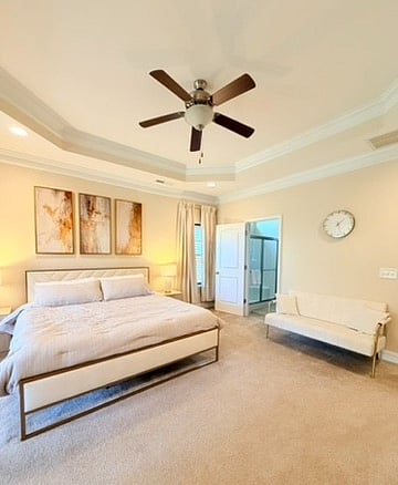 En-suite master bathroom for maximum privacy.