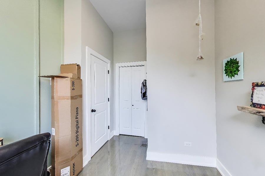 Upstairs guest room office