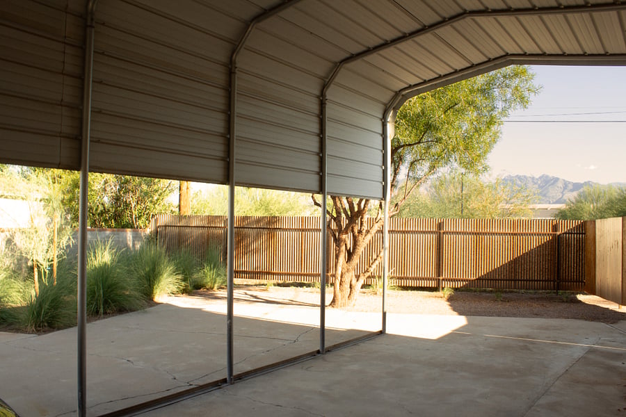 Covered carport.