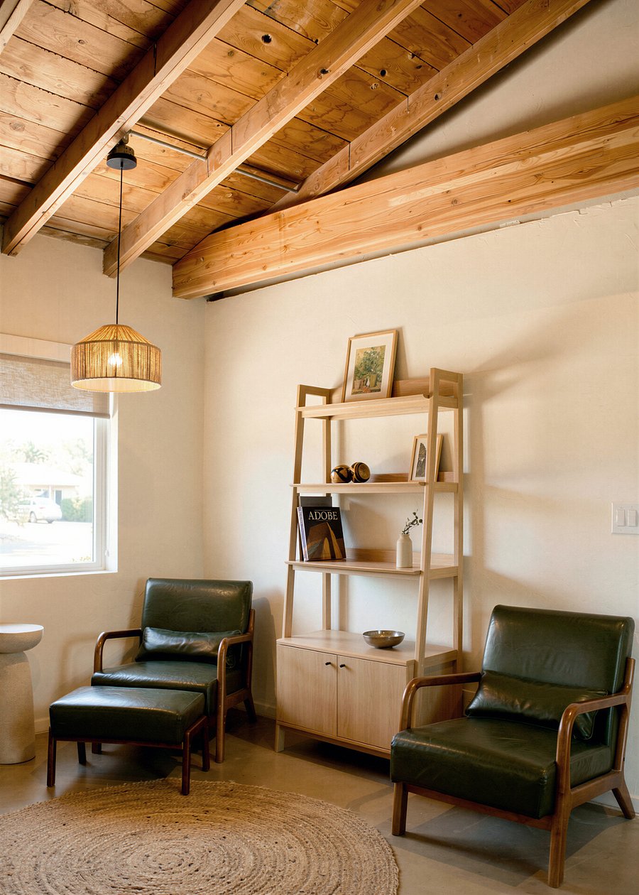 Cozy entry loungeideal for reading, coffee, or unwinding after a day out.