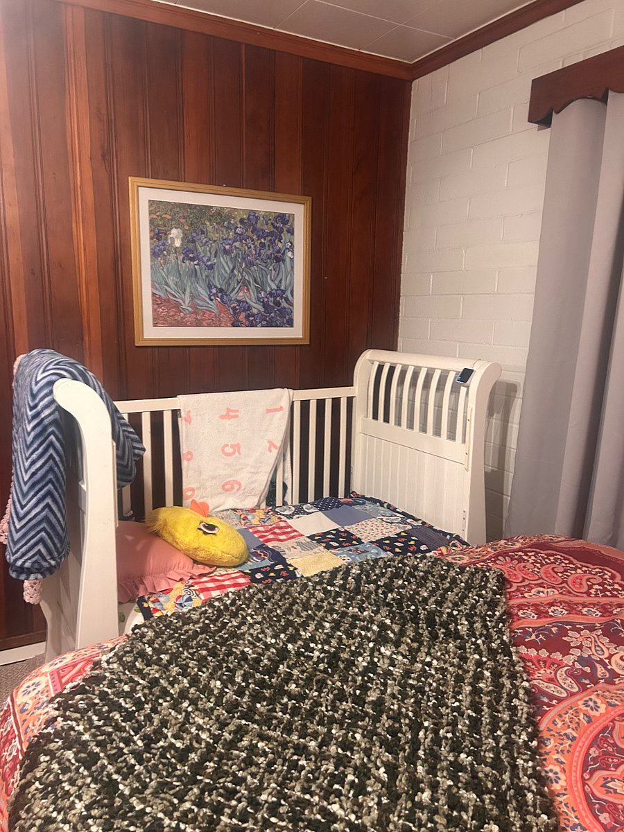 Crib or toddler bed upon request