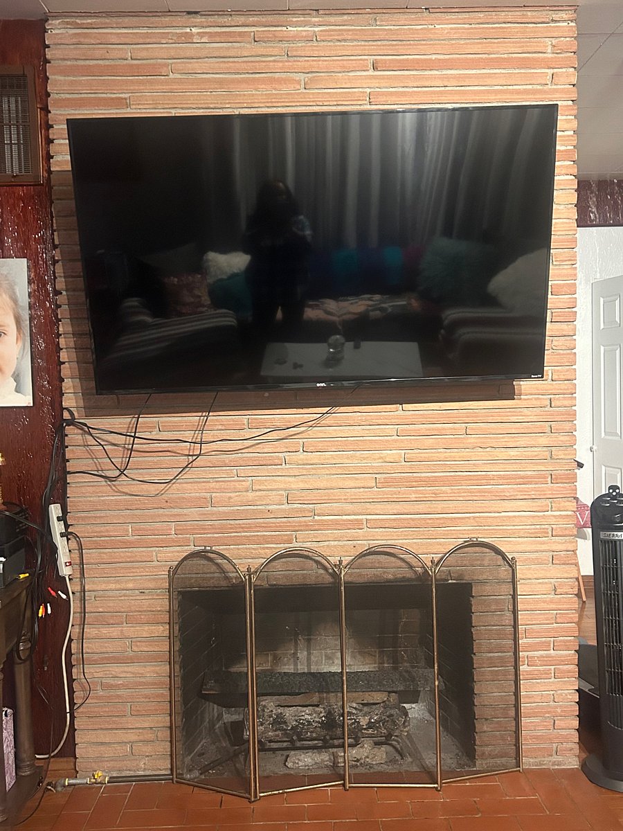 Gas fireplace in living room