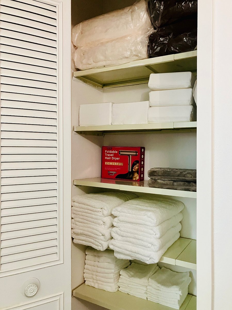 Fresh linens and towels provided for your stay.