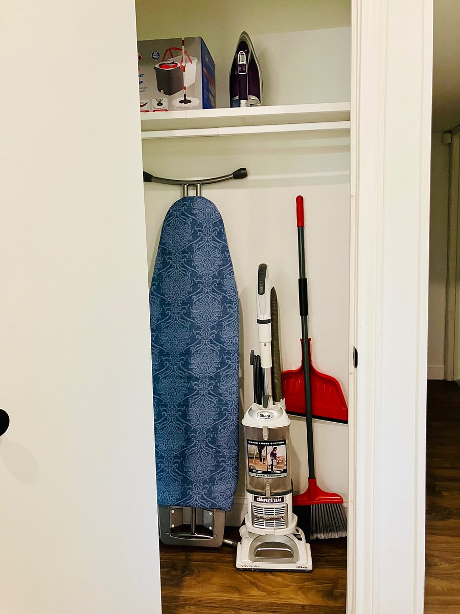 Cleaning essentials provided for your convenience during your stay.