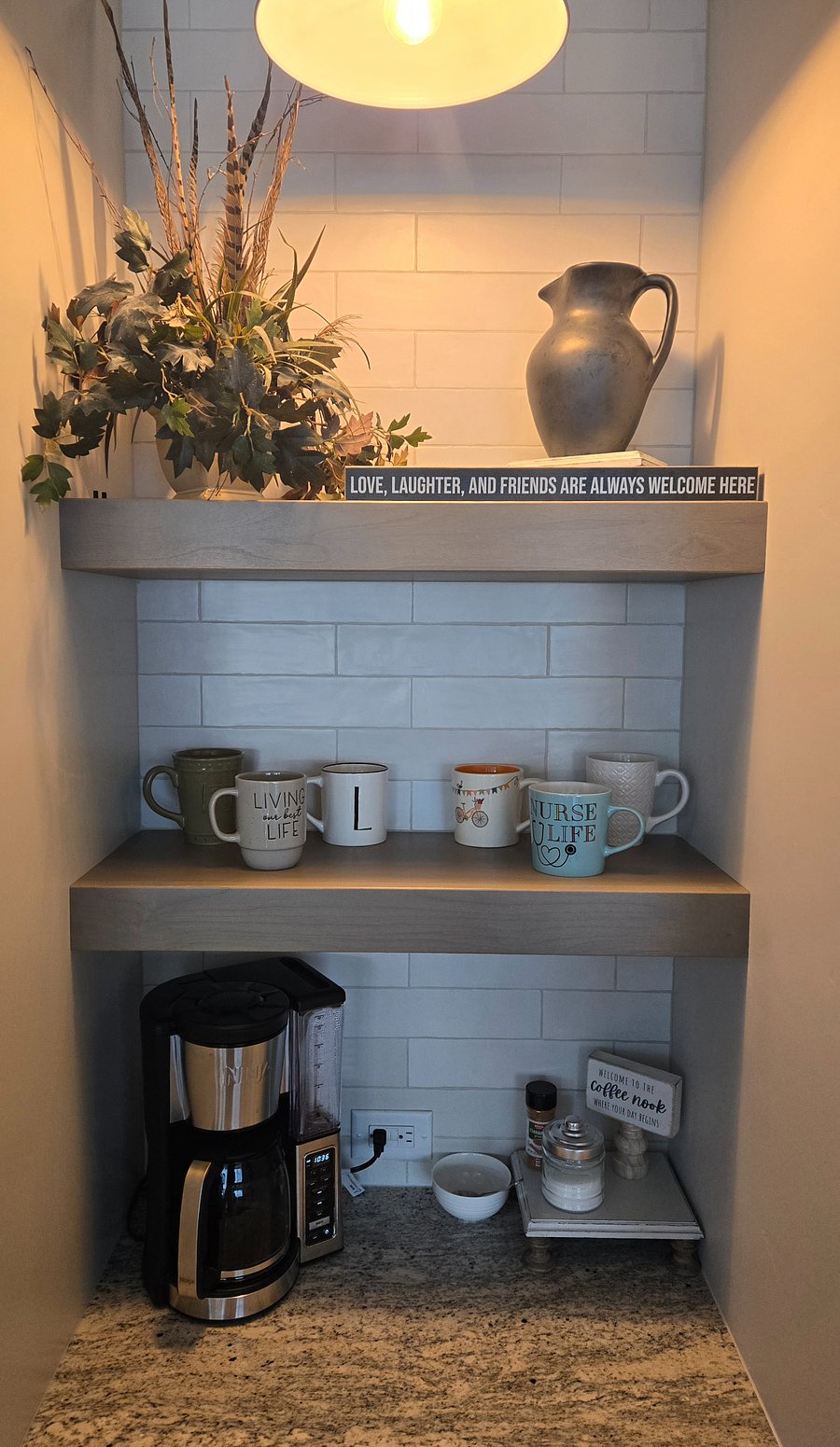 Coffee Nook is open for business!  The perfect way to start your day with a fresh cup and a relaxing moment before your busy day begins!