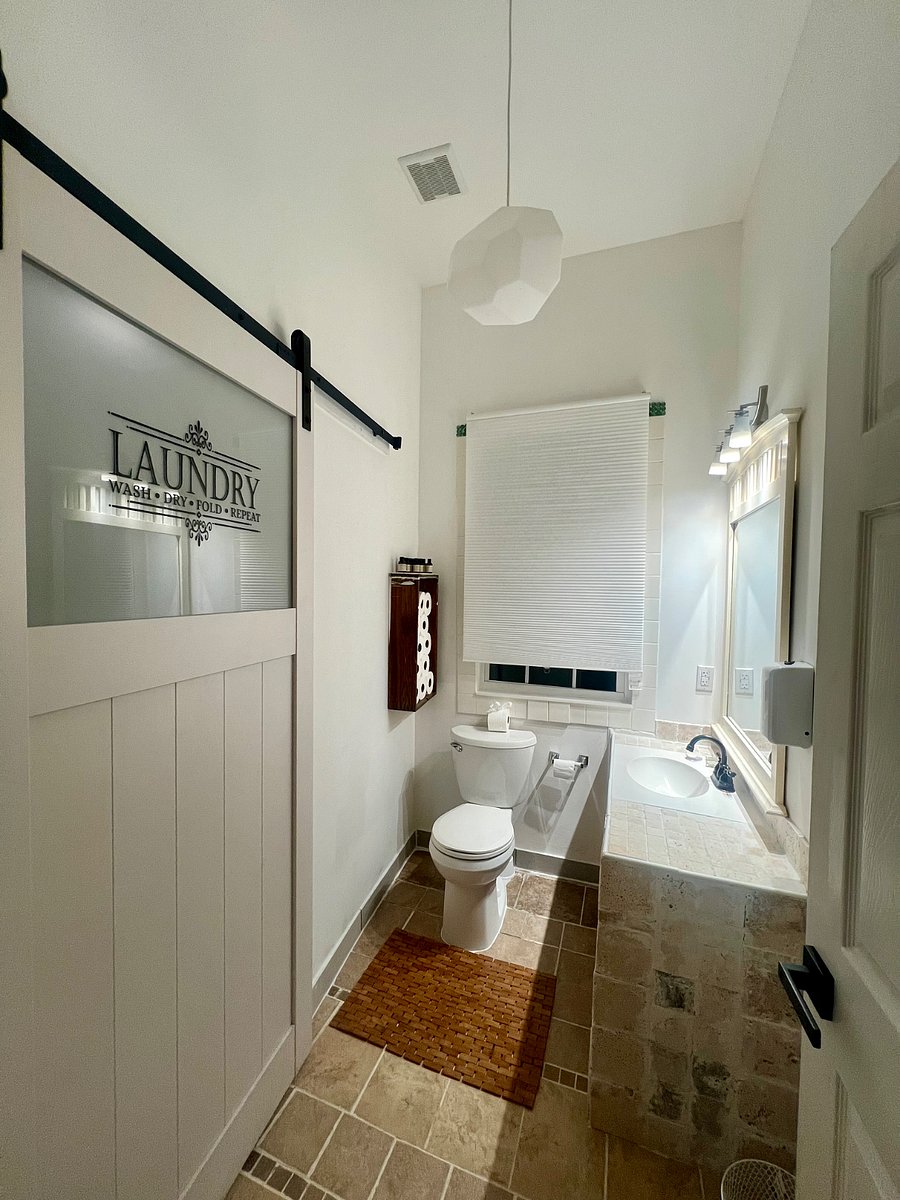 Half-bath with a laundry room