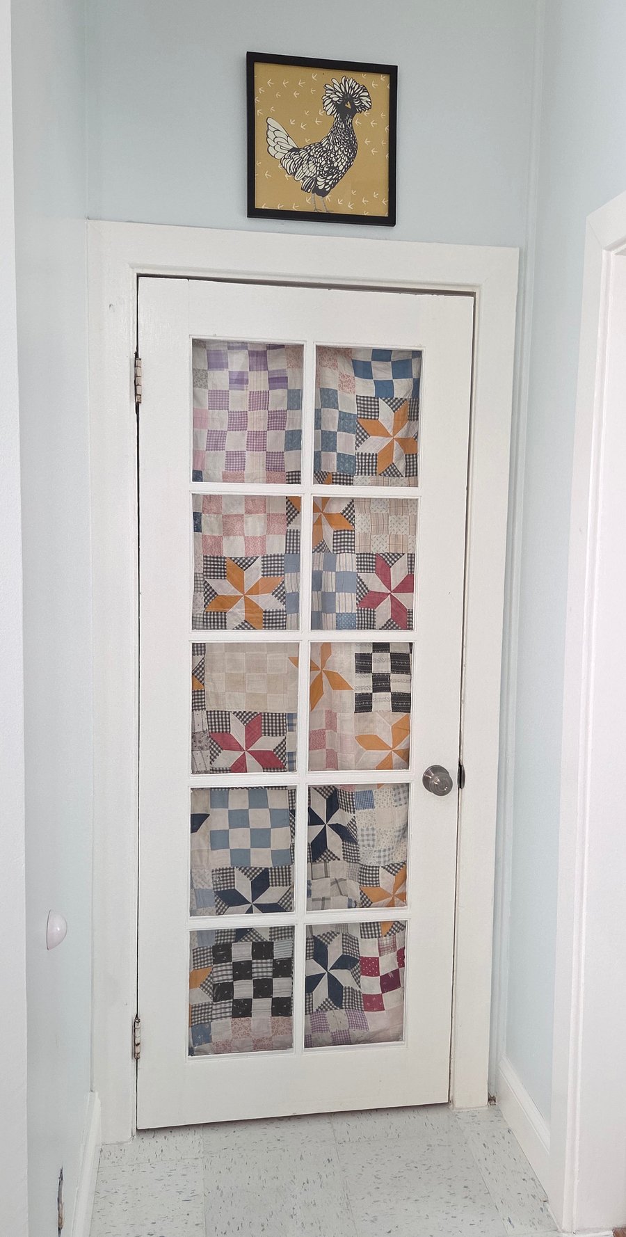 owner's artist studio is behind this locked door with extra soundproofing
