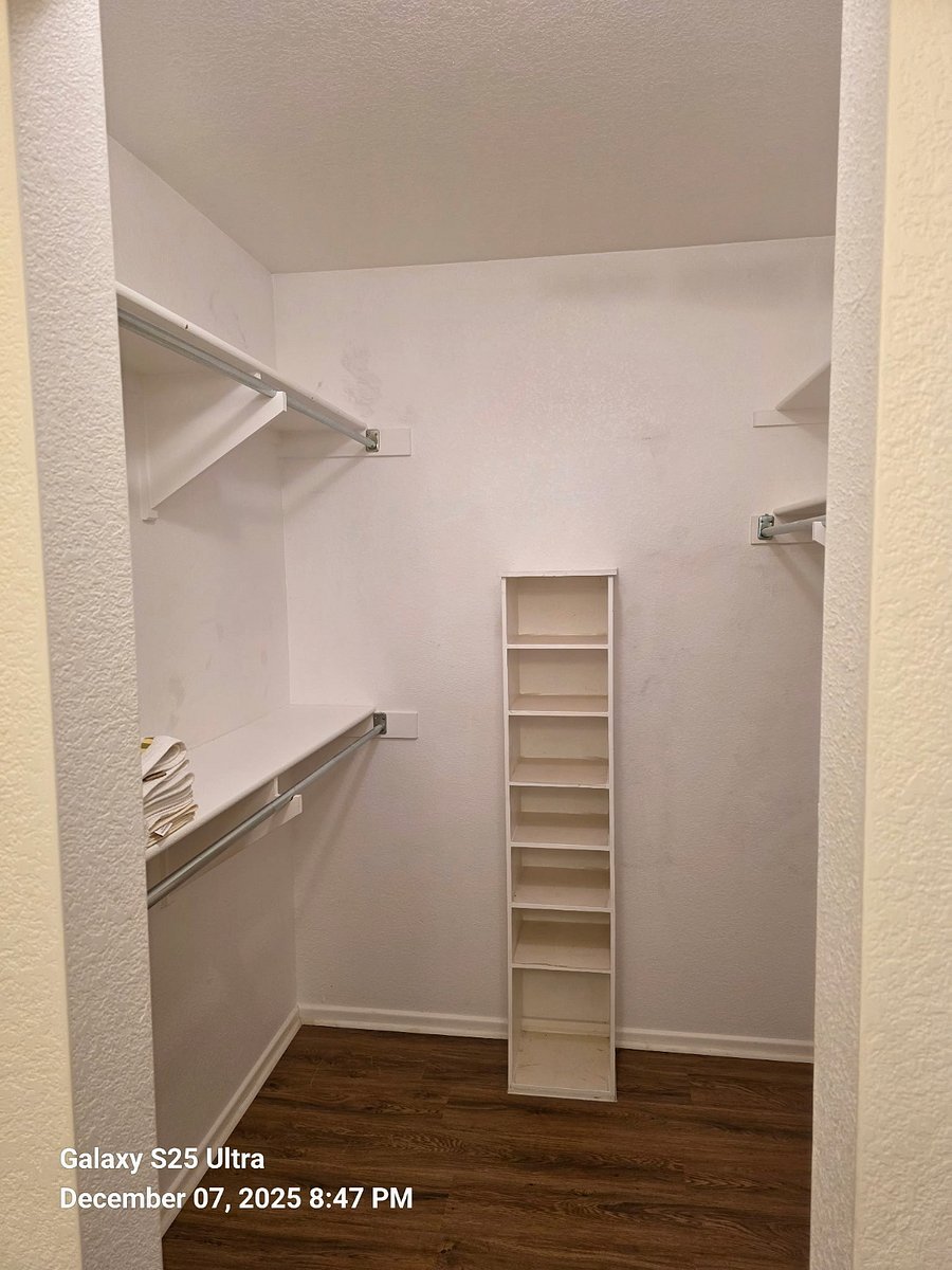Master walk-in closet