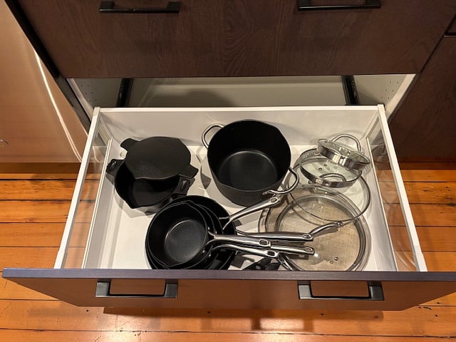 Kitchen - is expansive having everything that you could want and lots of counter space and room to work. High ceilings, wood floors, and stainless steel appliances.
