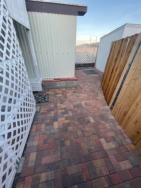 Private Sitting Area with Brick