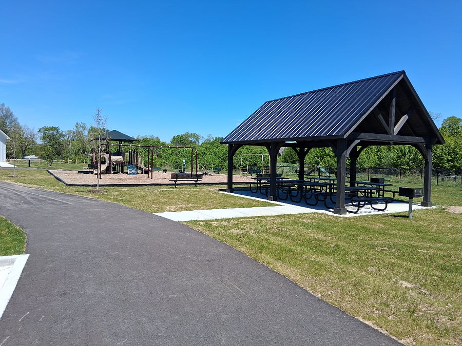 Clubhouse in a park 2 blocks away