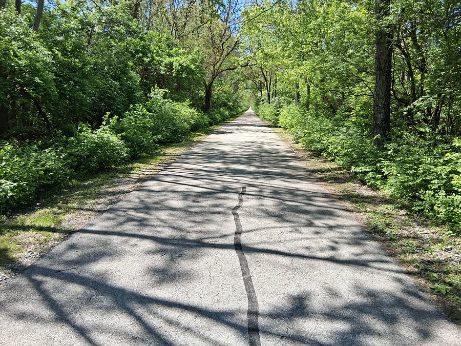 Biking, running or walking trail. Behind the property