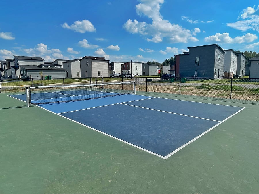 Community pickle ball court