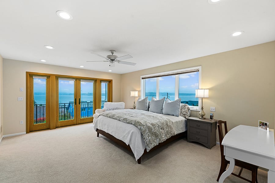 Primary Bedroom with Private View balcony deck