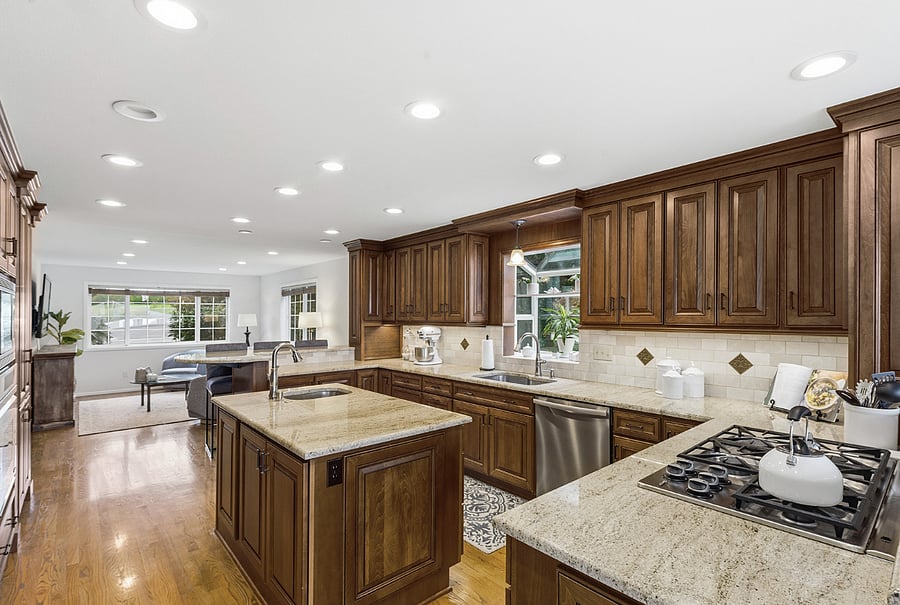 Kitchen looking toward Family Room