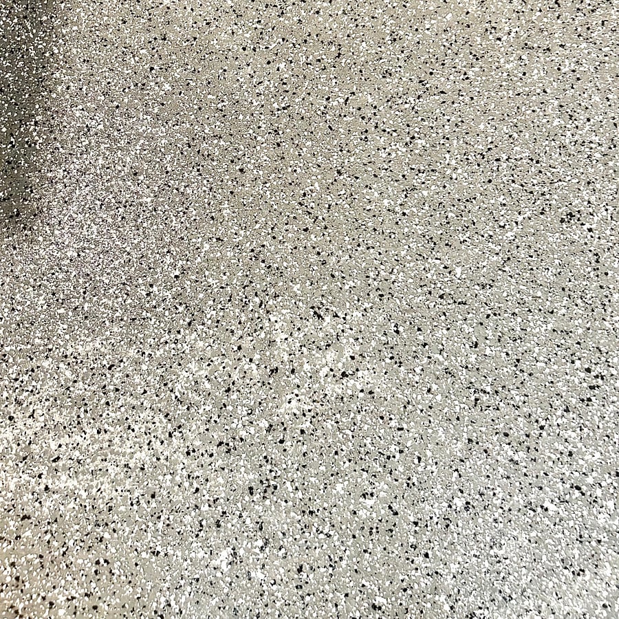Professionally epoxy finished garage floor.