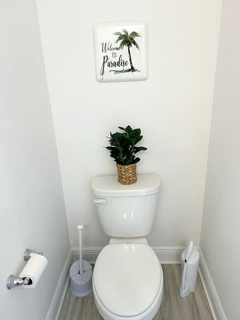 Main floor bathroom toilet.