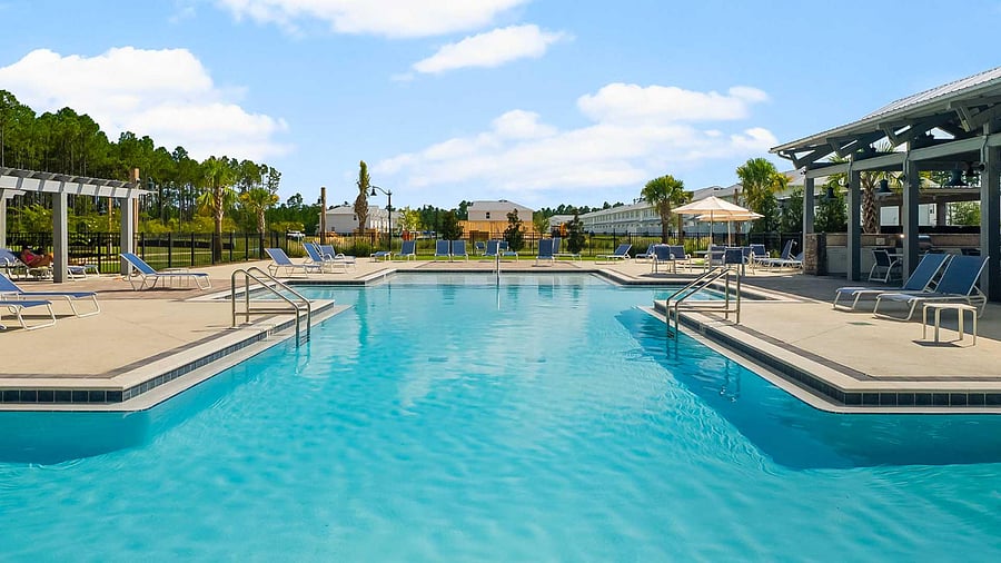 Community pool area.
