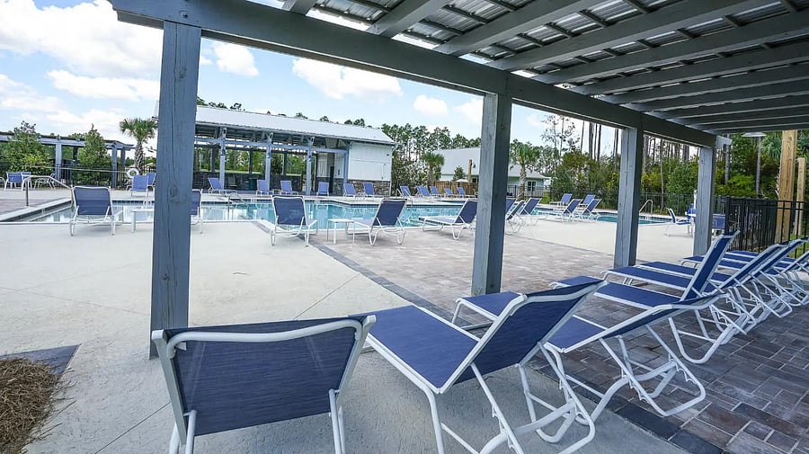 Community pool area.