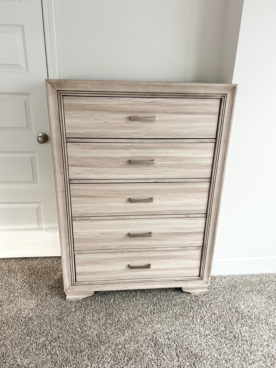 Full sized dresser in upstairs master bedroom.