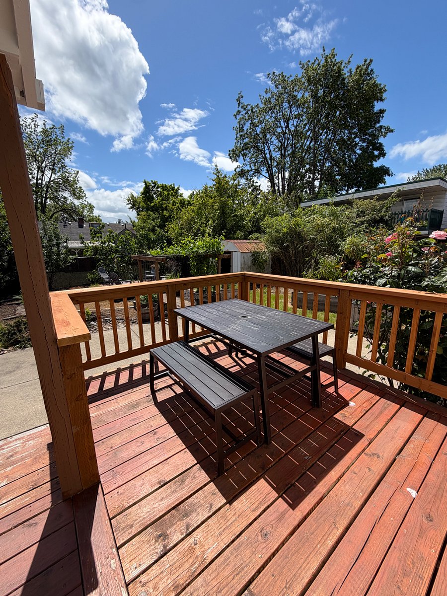 Exterior Deck and small table